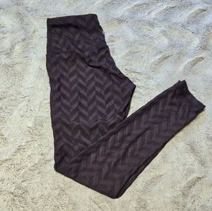 Purple Chevron 90 Degree by Reflex Leggings